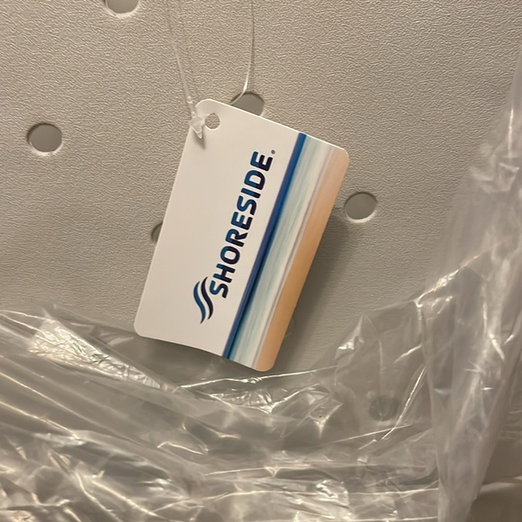 New Shoreside BEACH TOTE BAG Pool & 2 TOWELS LARGE Rubber Waterproof  *grey - Picture 5 of 8